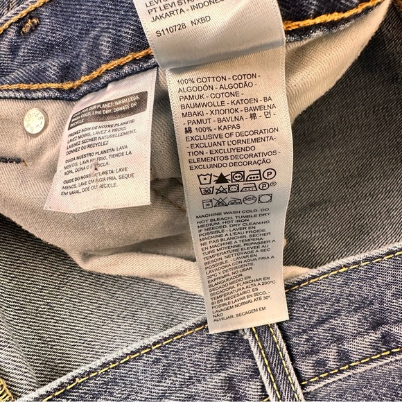 Levi's 550 Men's Jeans Size 38/30 Medium Blue Wash Straight Leg Cotton Classic - Picture 7 of 10